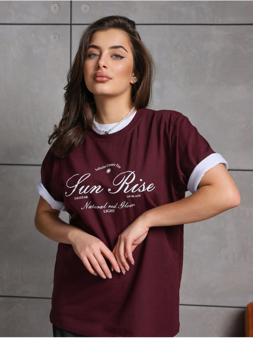 Футболка "Раиз" Бордо женская