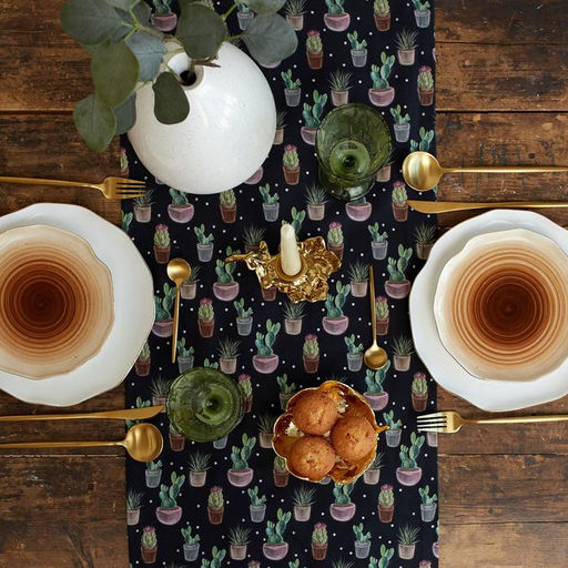 Дорожка на стол Этель Succulents 40х149см, 100% хлопок, саржа 190 г/м2  фото 4