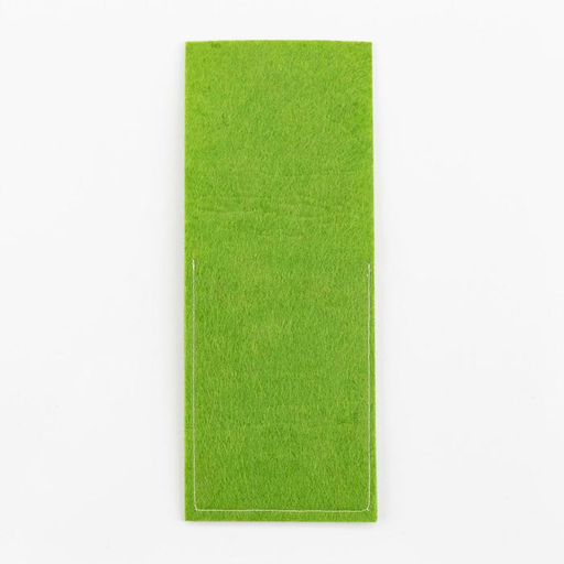 Конверт для столовых приборов Кактусы 8,5 х 22 см, 100% п/э, фетр - Доляна фото 5