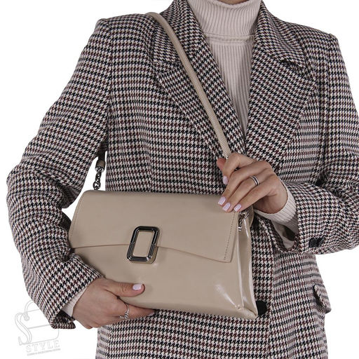 Сумка женская кожаная 615NL beige NL  в Новосибирске