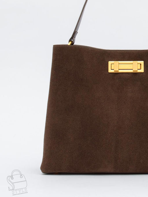 Сумка женская кожаная 1087MF khaki Polina&Eiterou