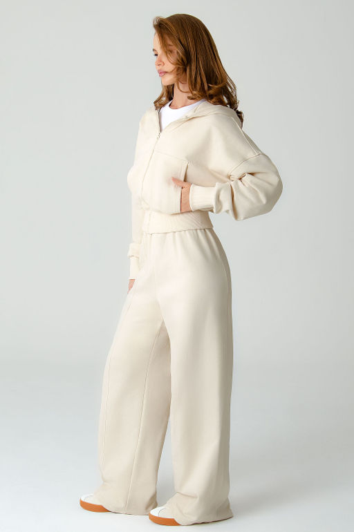 Арт. 2539/3 Костюм женский с брюками 42-48 (4 шт) Цвет:молочный - Калинка фото 9