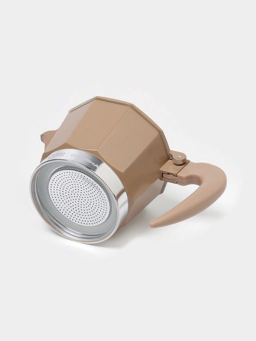 Кофеварка гейзерная Доляна Мокко, 150 мл, на 3 чашки, нержавеющая сталь, коричневая  фото 4