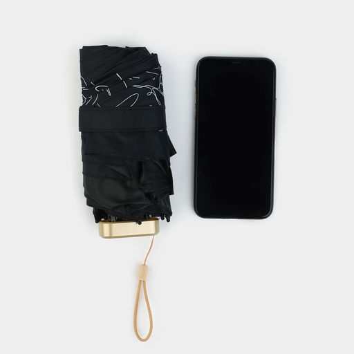 Зонт женский механический «Тропические листья», 6 спиц, складывается в размер телефона