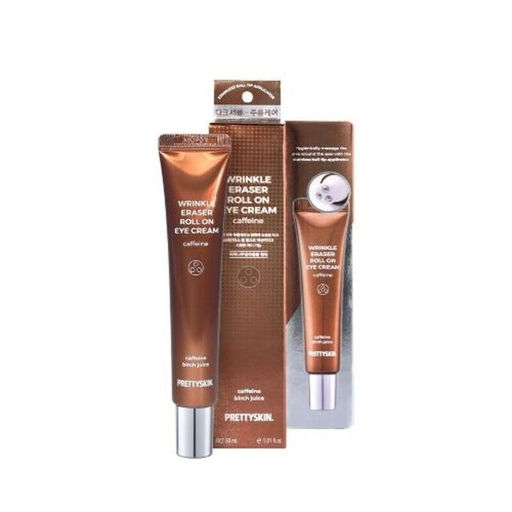 Pretty Skin Wrinkle Eraser Roll On Eye Cream Caffeine, 30ml/100 - Крем-роллер для век антивозрастной с кофеином