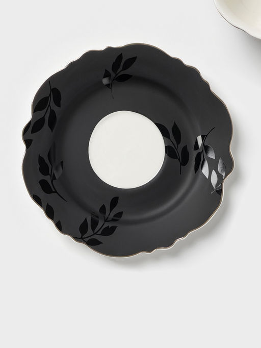 Чайная пара WY Pink Ohara, фарфор, 220 мл, чёрная