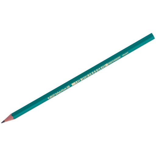 Карандаш ч/гр. BIC "Evolution" без ластика, пластиковый зеленый корпус (880311/8803112)