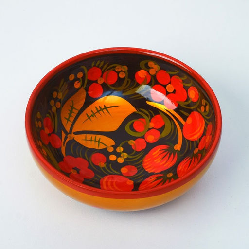 Розетка дерево хохлома, 10×4 см