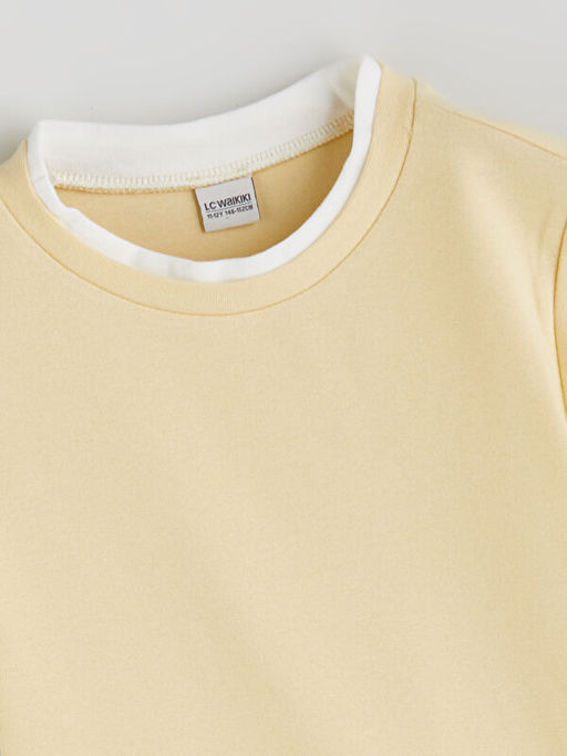 Bisiklet Yaka K?z ?ocuk Ti??rt