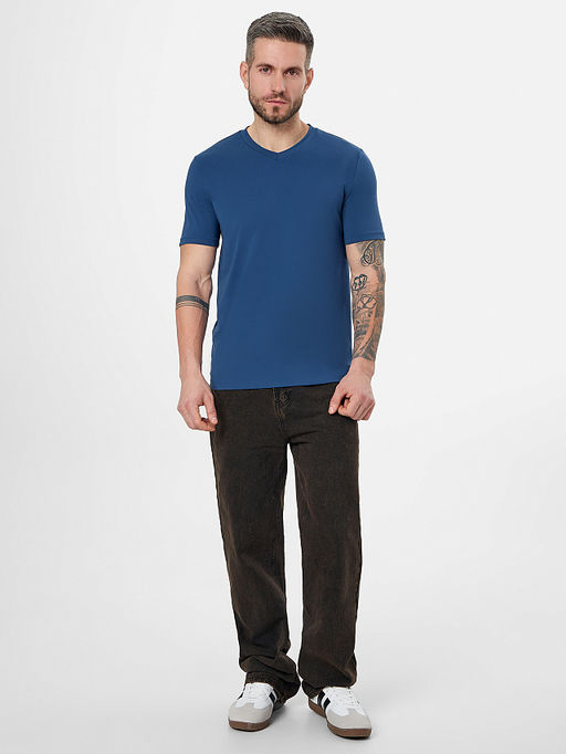 Футболка мужская синяя - Mark formelle фото 3