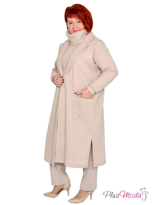 Жилет Модель №1433 размеры 44-84 - Plusmoda фото 4