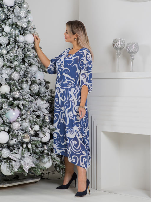 Платье 1413 синий - Novita фото 7