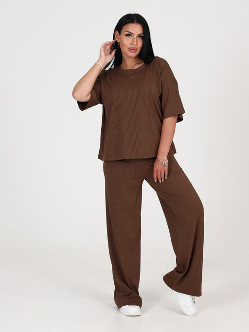 02 ЖЕНСКИЙ КОСТЮМ (брюки) (Коричневый) - А-дина фото 3