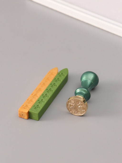 Подарочный набор для сургучной печати «Дерево», печать, ручка, сургуч, 12.5×10×3.6 см