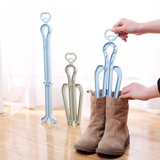 Держатель складной пластмассовый для голенищ сапог, 50,5х7,5см, серый (Китай) - Домашняя мода фото 2