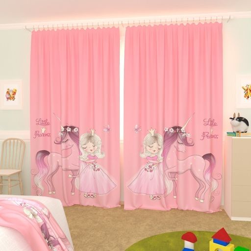 Детские фотошторы Коллекция My Little Princess 23 Блэкаут/150 см/265 см