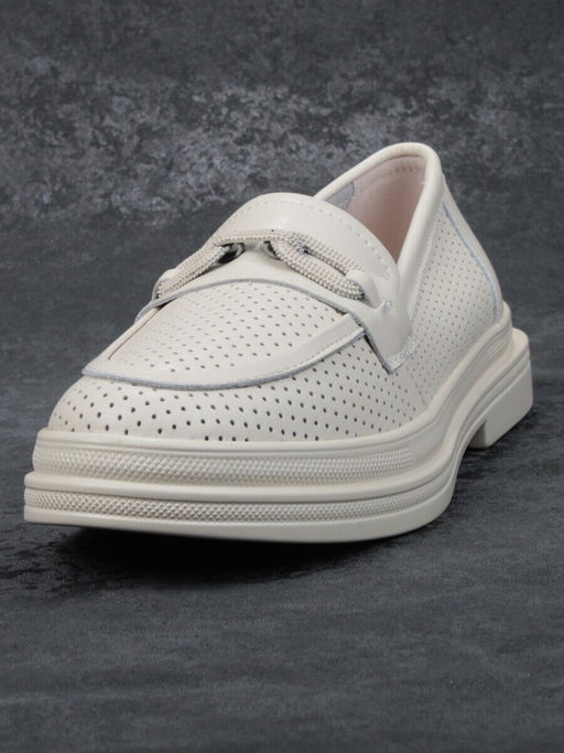 03-HY16-1D BEIGE Лоферы женские (натуральная кожа)