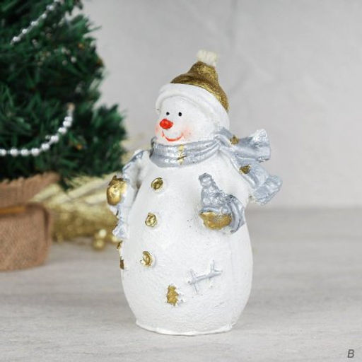 Фигурка Снеговичок 13 см / CHR204 /уп 192/Новый год (А) - Галеонтрейд фото 3
