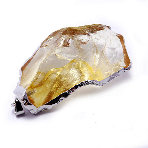 Кулон с натуральным камнем Цитрин