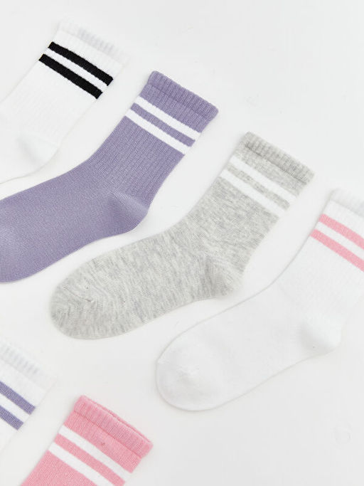 ?izgili K?z ?ocuk Soket ?orap 7li