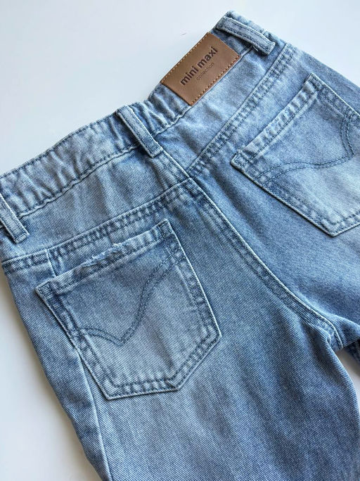 Джинсы голубые для девочки 33-1064 голубой - Mini maxi фото 12