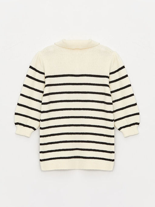 Polo Yaka K?z Bebek Elbise ve K?lotlu ?orap - Waikiki фото 2