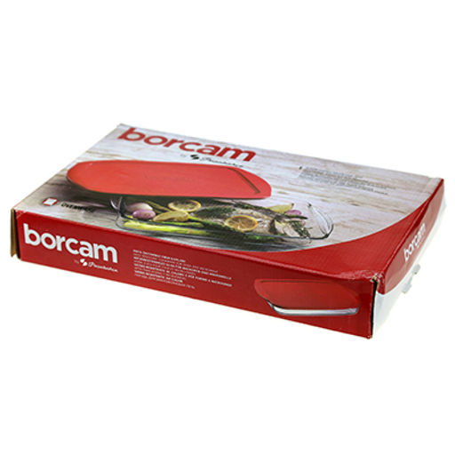 Боркам (Borcam) Форма стеклянная жаропрочная 2л, 34х19х5см, прямоугольная, с ручками, цветная коробка, Pasabahce (Турция) - Домашняя мода фото 3