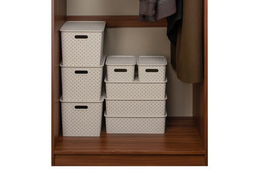 Корзинка с крышкой 7,5 л 35*24,5*10,5 см Береста латте (модель 5221/20) - Elan gallery фото 7