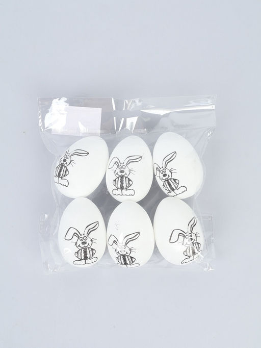 Заготовки для творчества Пасхальный кролик под роспись, набор 6 шт.