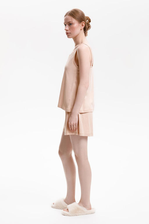 Е 20152/нюдовый беж пижама жен