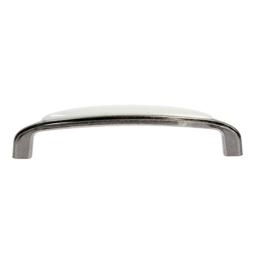 Ручка-скоба CAPPIO Ceramics, м/о 128 мм, цвет старинное серебро