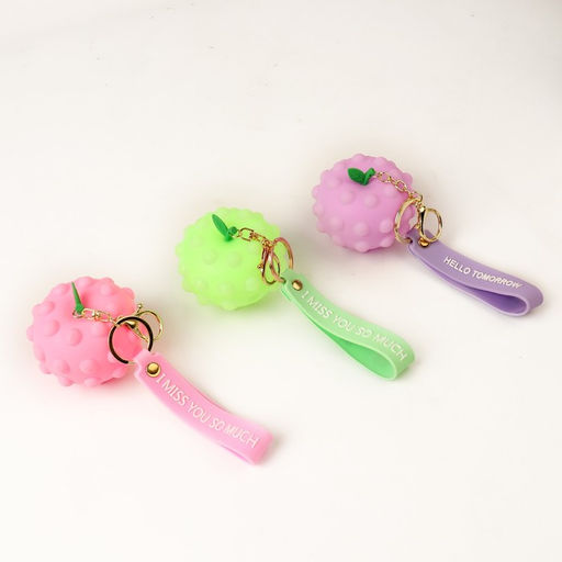 Мялка Яблоко на брелоке, цвета МИКС - Simaland фото 2