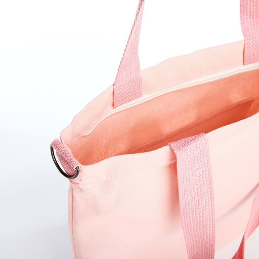 Шопер на молнии, цвет розовый - Simaland фото 4