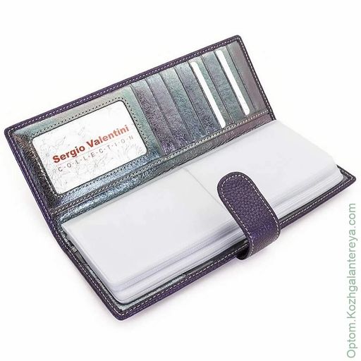 Женская кожаная визитница Sergio Valentini СВ 8140-075  фото 6