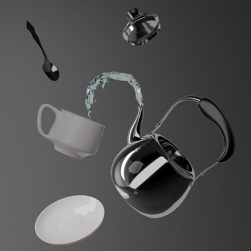 Чайник для плиты Orchid, 1 л, нержавеющая сталь, серебристый