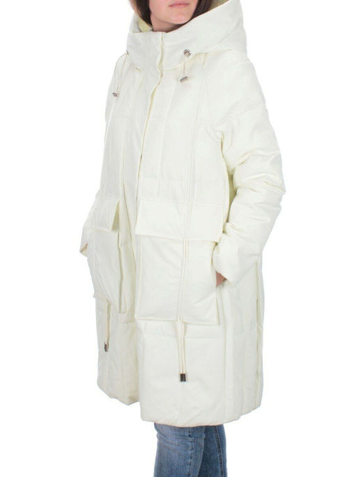22-110 WHITE Куртка зимняя облегченная женская (150 гр. холлофайбер) - Фабричный китай фото 3