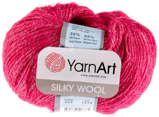 Силки вул (Silky wool) пряжа YarnArt 65% шерсть мериноса 35% искуственный шелк 10х25г/190м