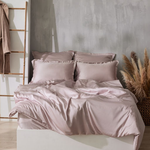 Наволочка SL Home Tencel, 70×70+3 см, пудра, тенсель, эвкалиптовое волокно 100%