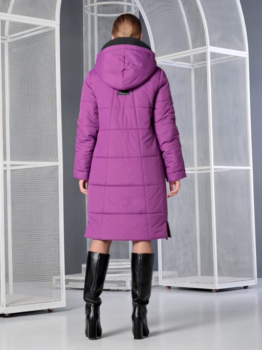 25422 Пальто лиловый - Dizzyway фото 12