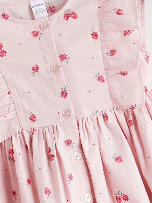 ?i?ekli K?z ?ocuk Elbise