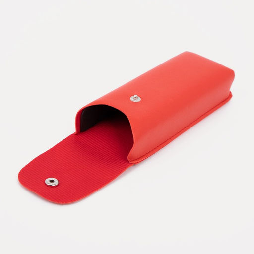 Футляр для очков на кнопке, длина 16 см, цвет красный - Simaland фото 3