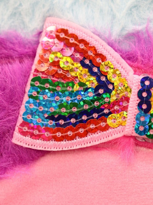 Блокнот плюшевый "Unicorn bow", blue, 21х15 см, плотность 80 гр.