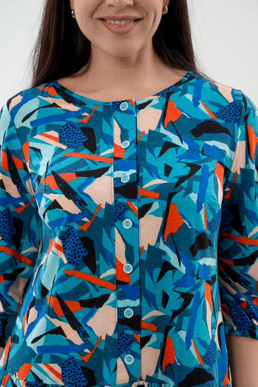 Платье женское из кулирки Софи осколки - Амадэль фото 10