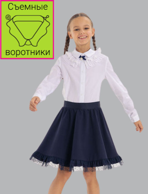 Блузка д/дев. О76120 - Карамелли фото 4