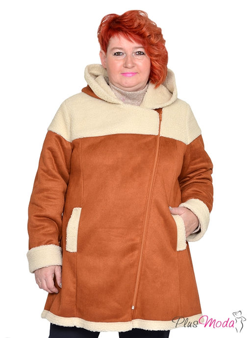 Дубленка-куртка Модель №1793 размеры 44-84 - Plusmoda фото 3