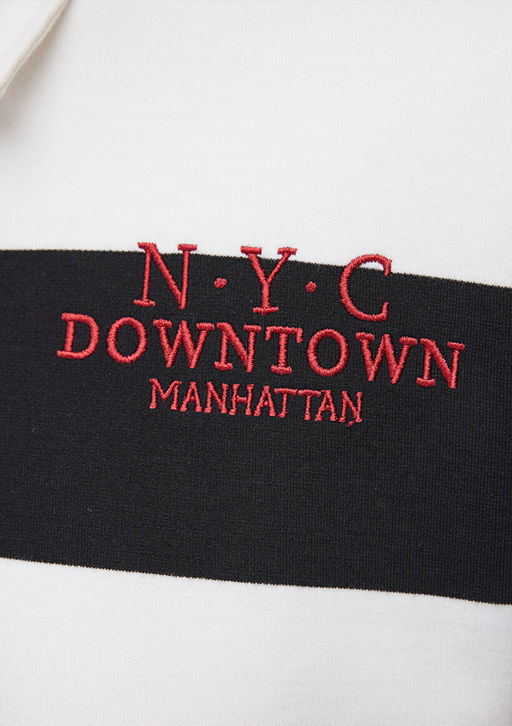 Cizgili Polo Tisort - Mavi фото 6