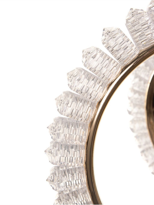 Люстра потолочный BayerLux Stefanie, 70 Вт, LEd, 4000-6000К, золото, 48×48×25 см