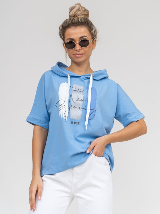 940 Туника из турецкого хлопка с лайкрой пенье - Svetekst фото 8