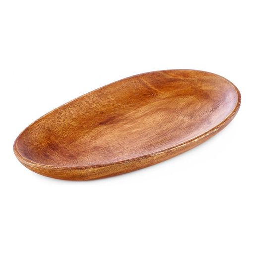 Блюдо сервировочное Walmer Organic 31x18 см, цвет темное дерево