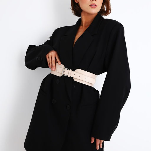 Ремень женский, ширина 6.7 см, пряжка металл, цвет бежевый - Simaland фото 2